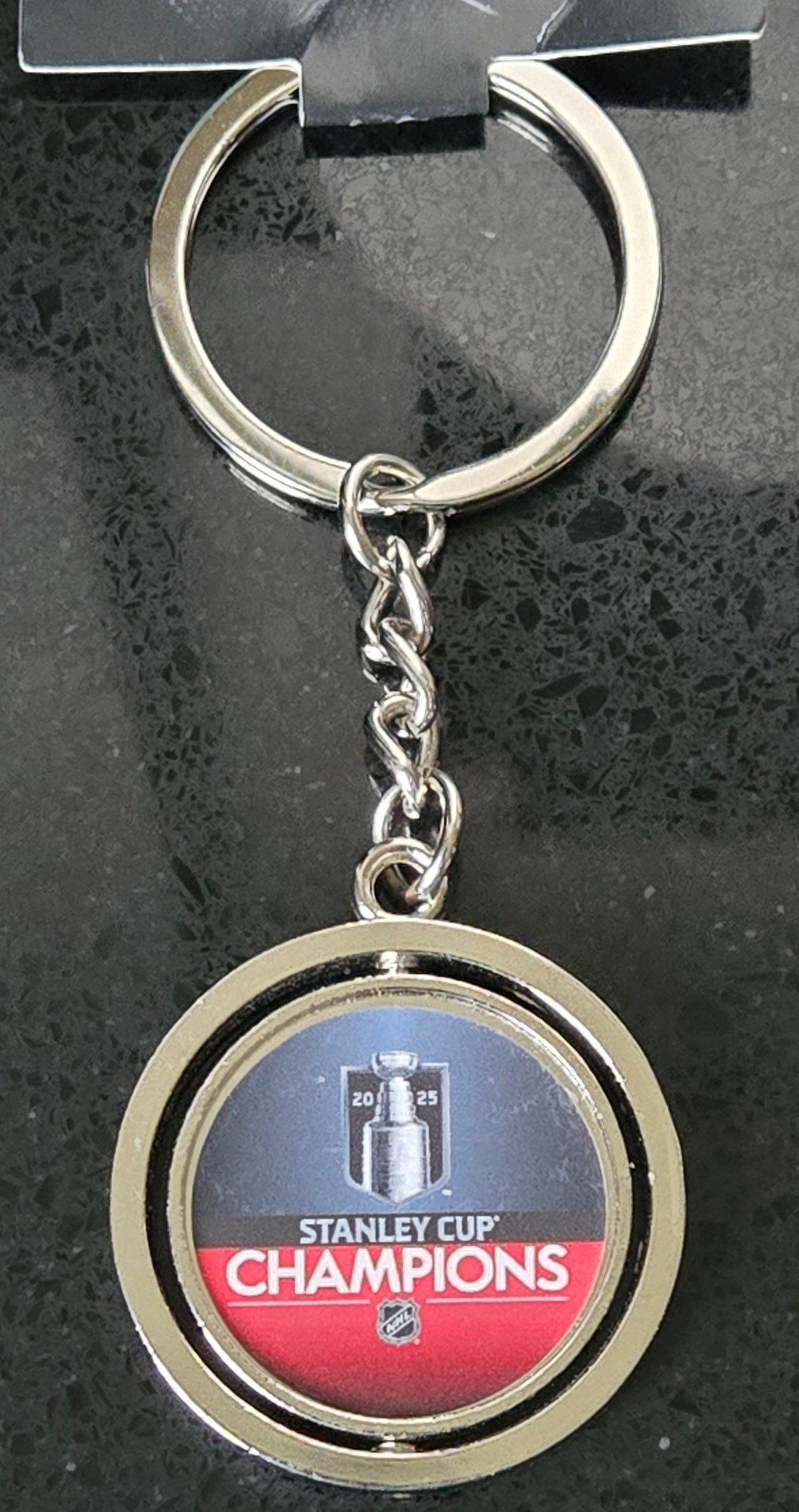 Florida Panthers 2025 Stanley Cup Champions Spinning Key Chain