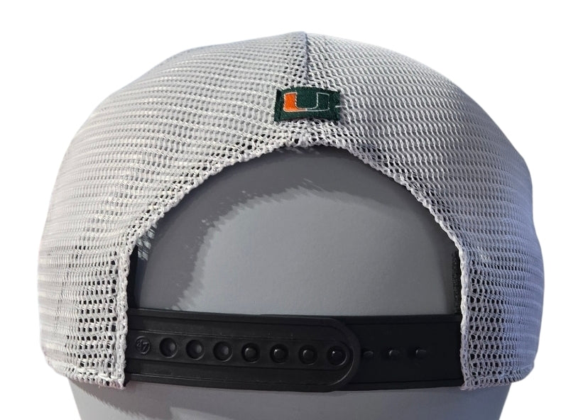 Miami Hurricanes 47 Brand BRRR Condor Trucker Hat - Black/White