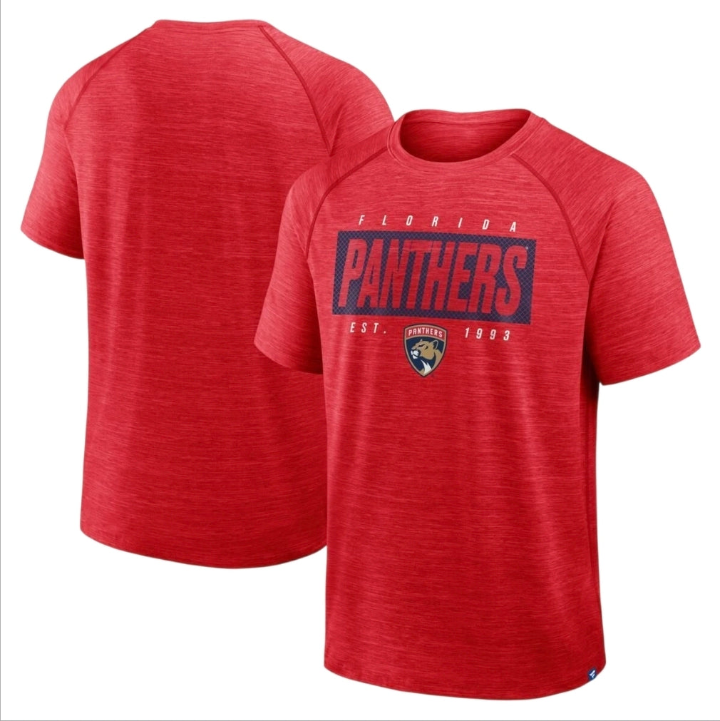 Florida Panthers Fanatics Penalty Box T-Shirt - Heather Red