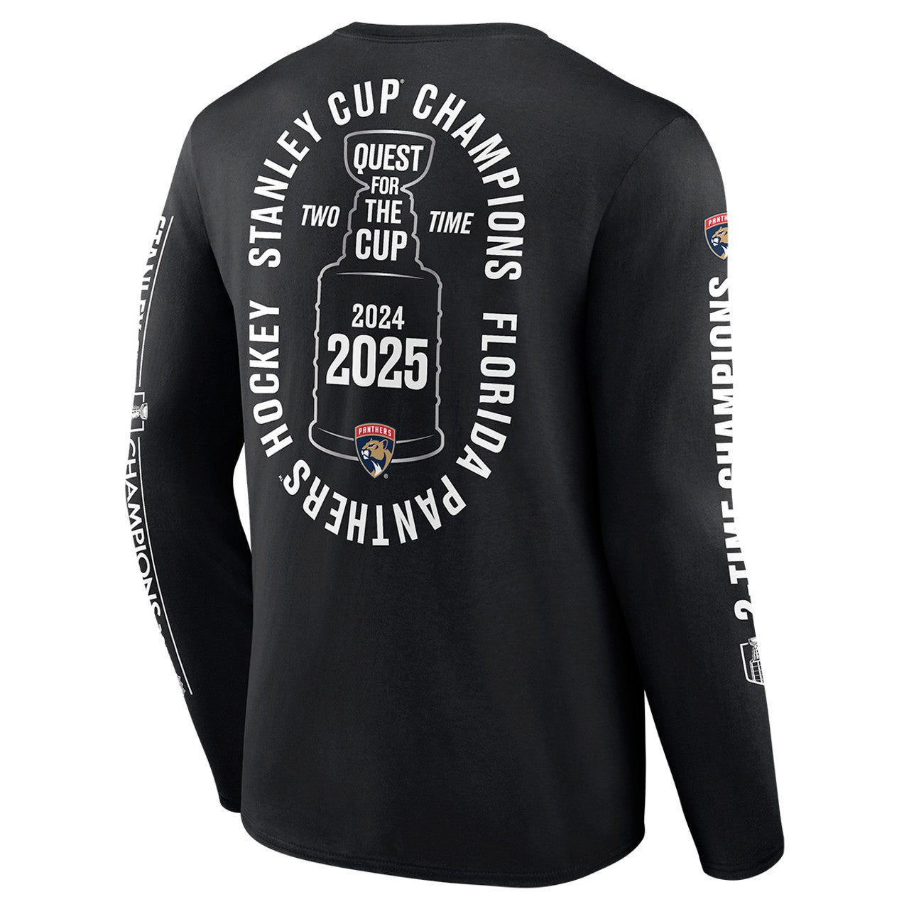 Florida Panthers 2024-2025 Back-to-Back Stanley Cup Champions Conquest Long Sleeve T-Shirt