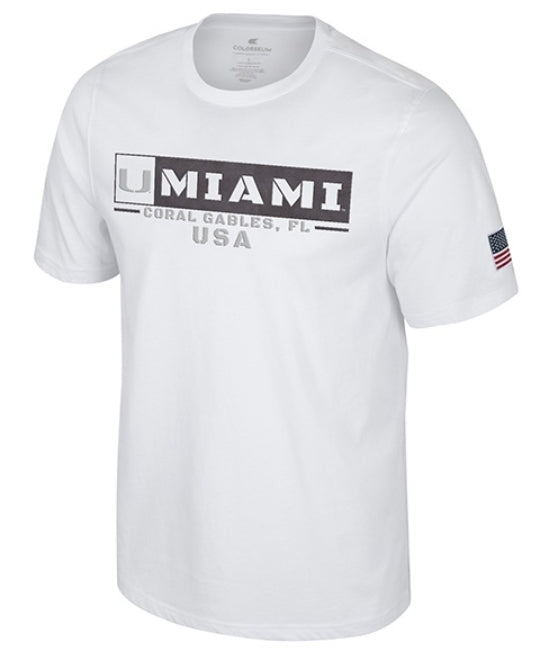 Miami Hurricanes Colosseum OHT Q City T-Shirt - White
