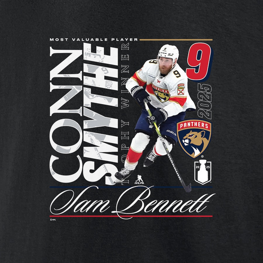 Sam Bennett Florida Panthers 2025 Conn Smythe Winner T-Shirt - Black