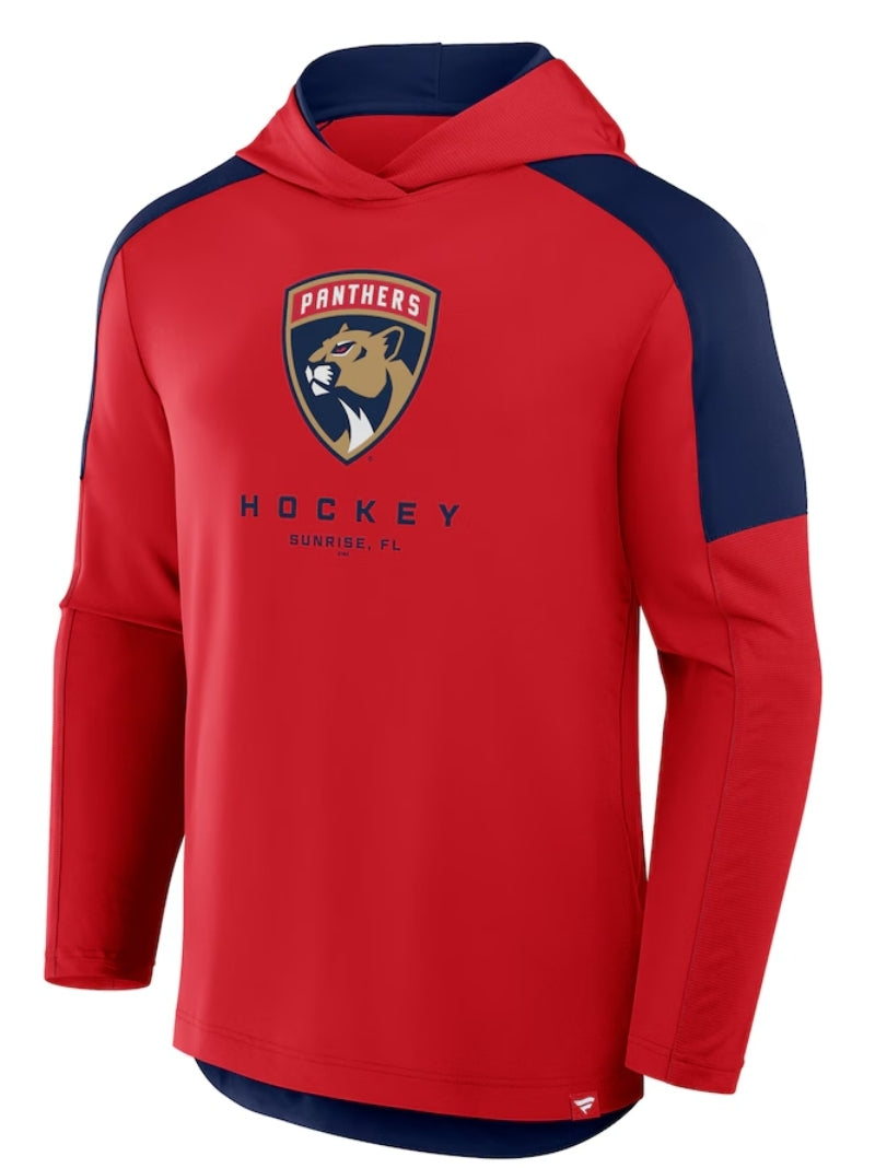 Florida Panthers Fanatics Meta Game Training Hoodie- Red/Navy