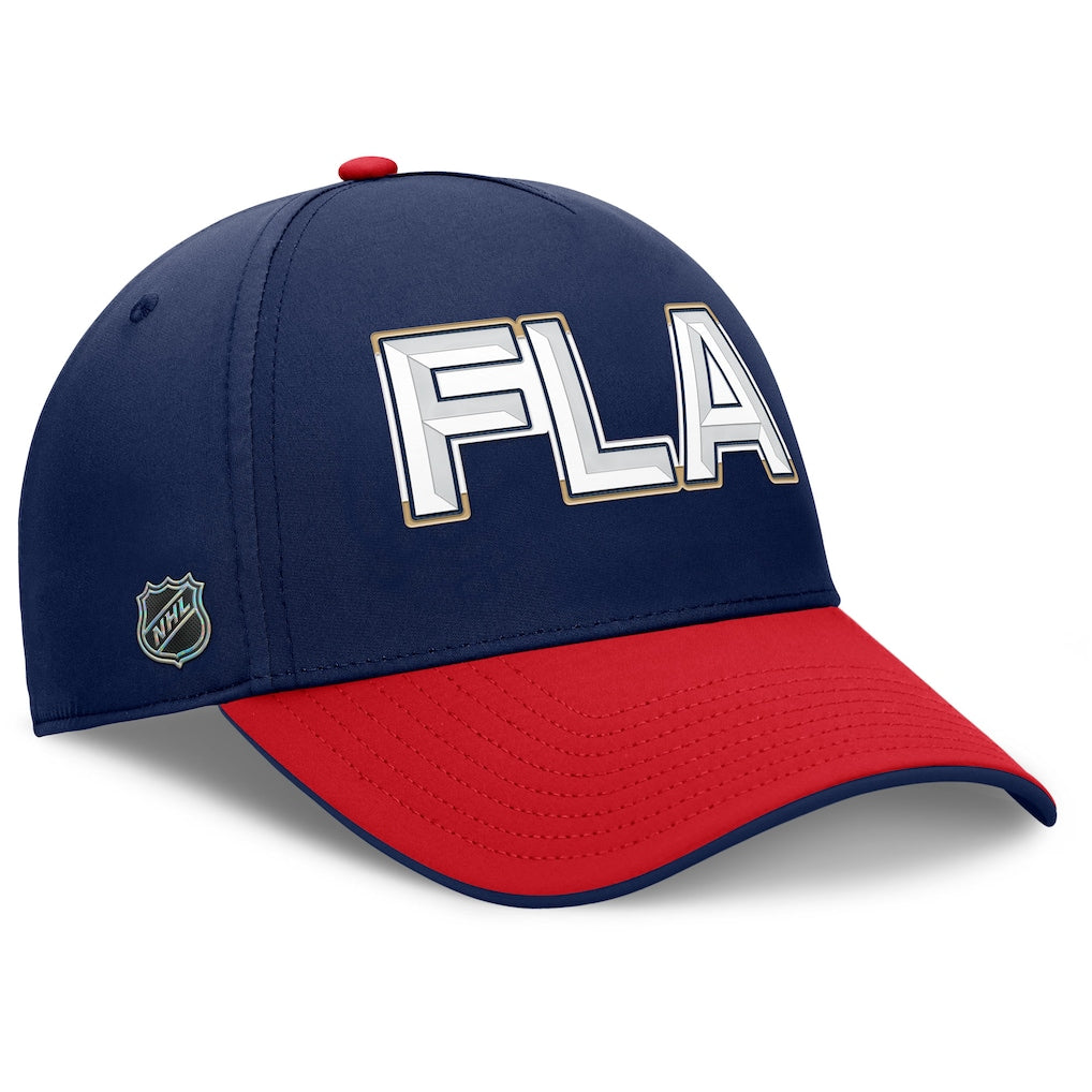 Florida Panthers Fanatics Authentic Pro Rink Team Code Flex Hat - Navy/Red
