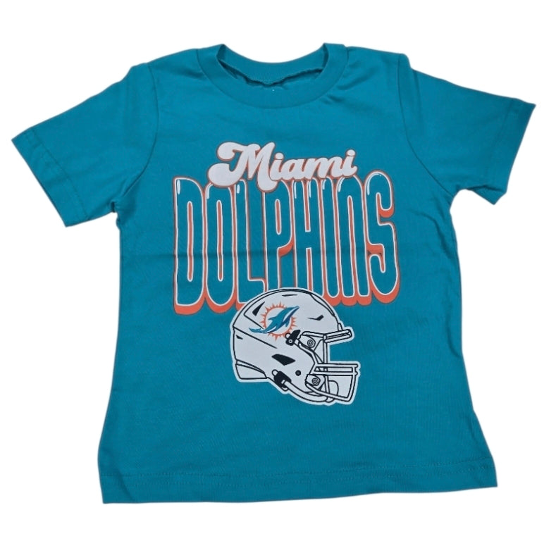 Miami Dolphins Infant/Toddler Tall Boy T-Shirt - Aqua