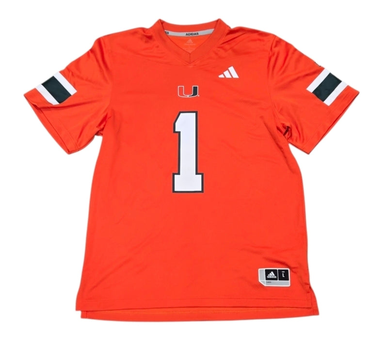 Miami Hurricanes Malachi Toney Replica Jersey # 1 - Orange