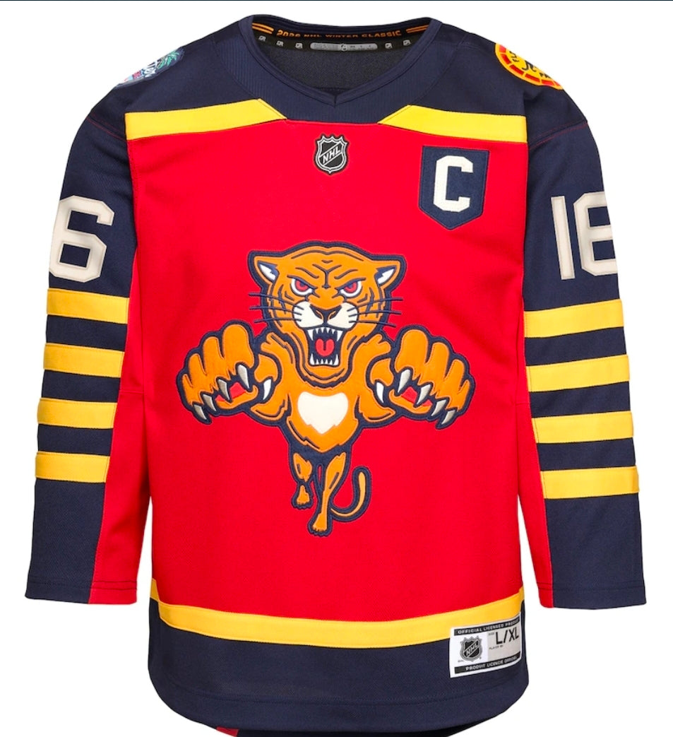 Reebok NFL レイダース 12 ステイブラー 復刻ジャージ 76年モデル Florida Panthers Youth NHL 2026 Winter Classic #16 Aleksander Barkov J