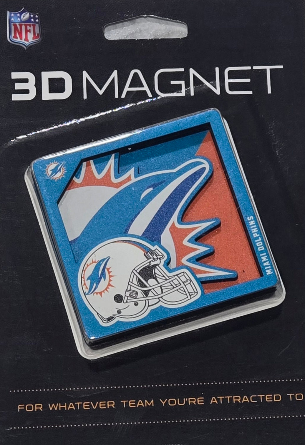 Miami Dolphins Primary Logo 3D Stadium View Magnet