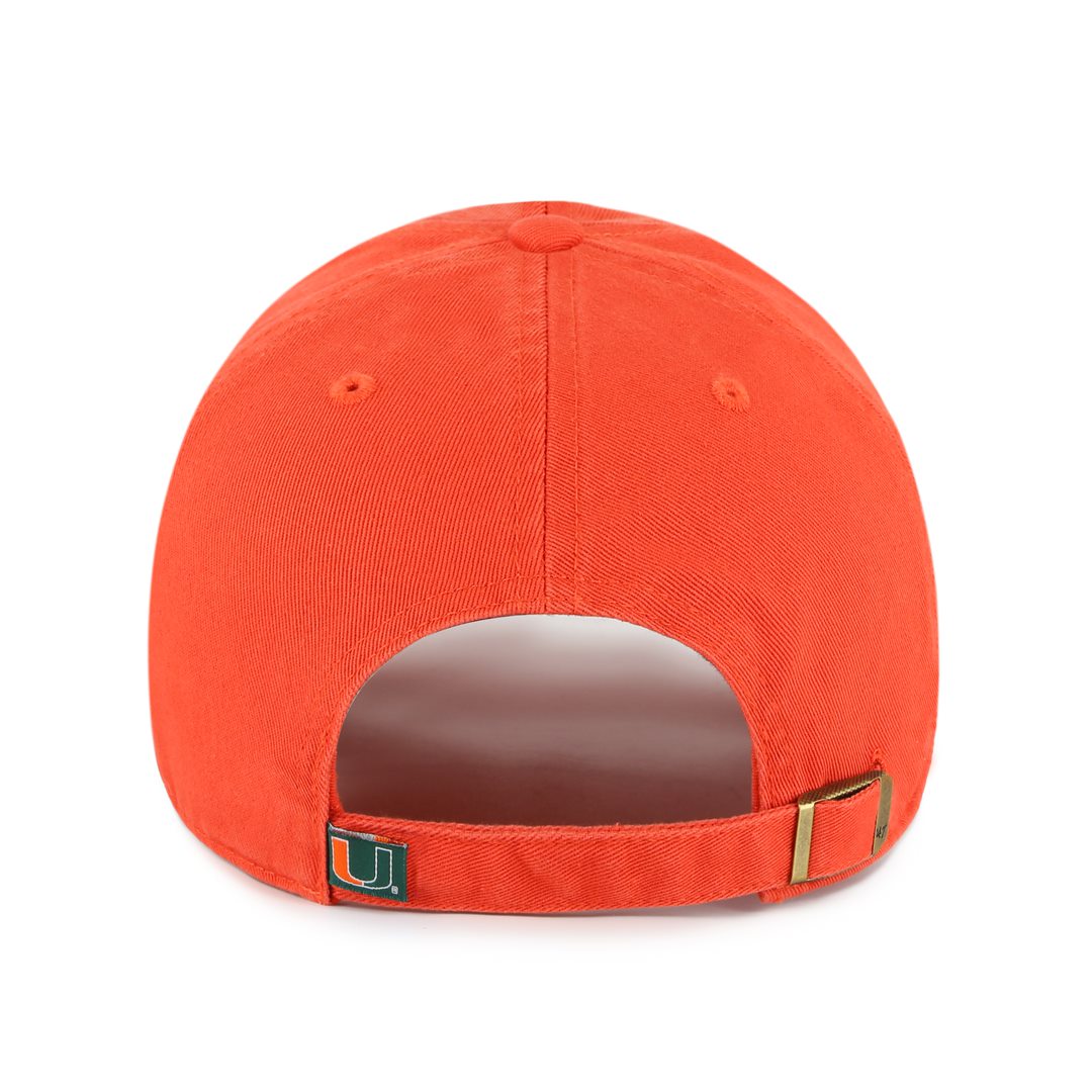 Miami Hurricanes 47 Brand Sebastian Adjustable Clean Up Hat - Orange