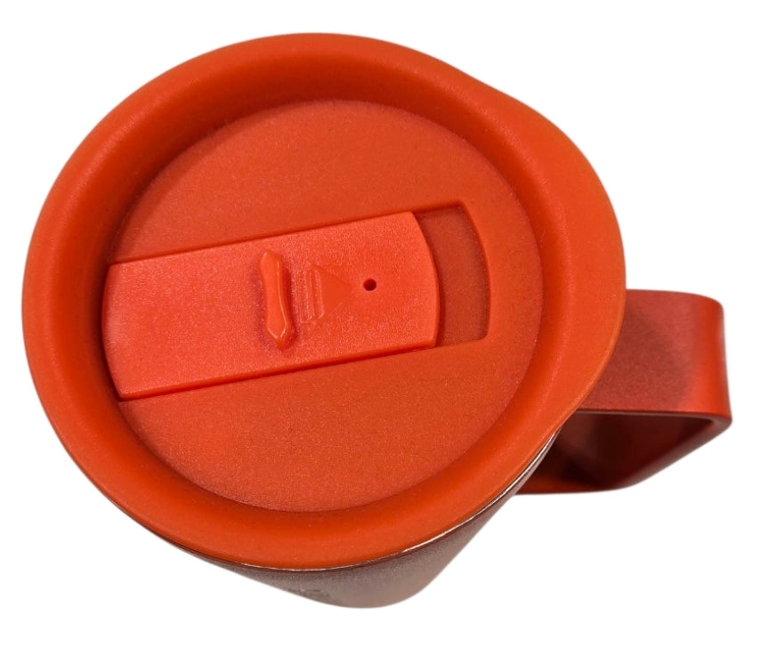 Miami Hurricanes 18 oz Laser Etched Roadie Cup w/Handle - Orange