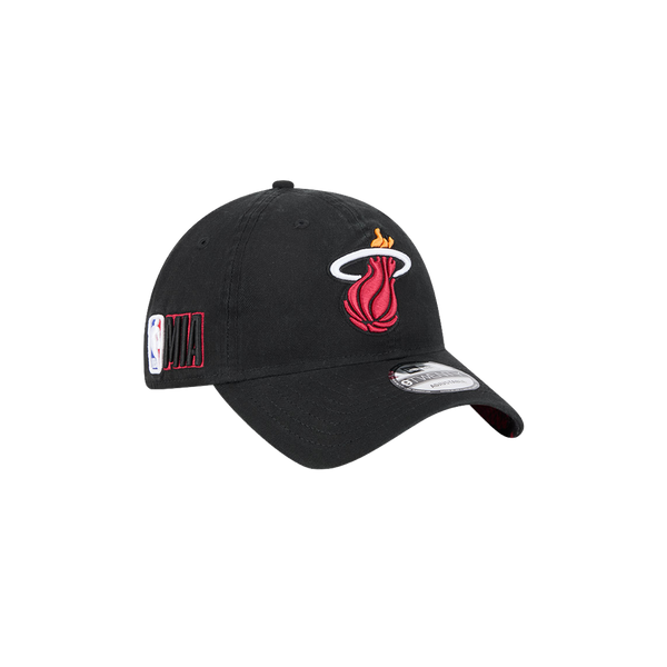 Miami Heat New Era Tip-Off 9Twenty Adjustable Hat - Black