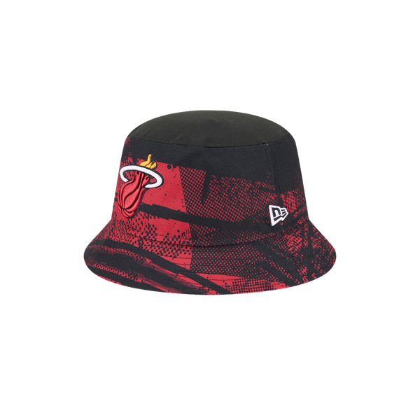 Miami Heat New Era Tip-Off Bucket Hat - Black/Red
