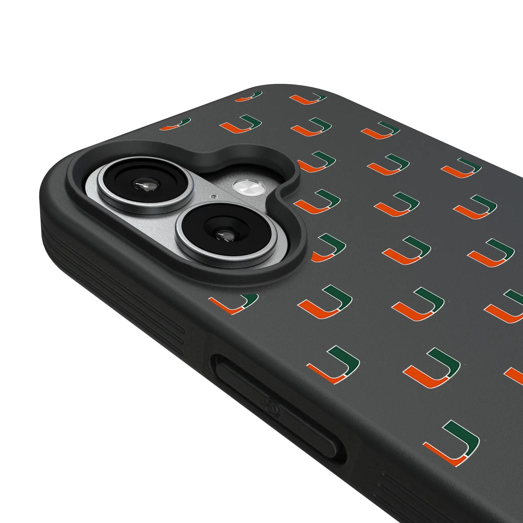 University of Miami Hurricanes Fashion Pattern Bump Phone Case for Apple iPhone