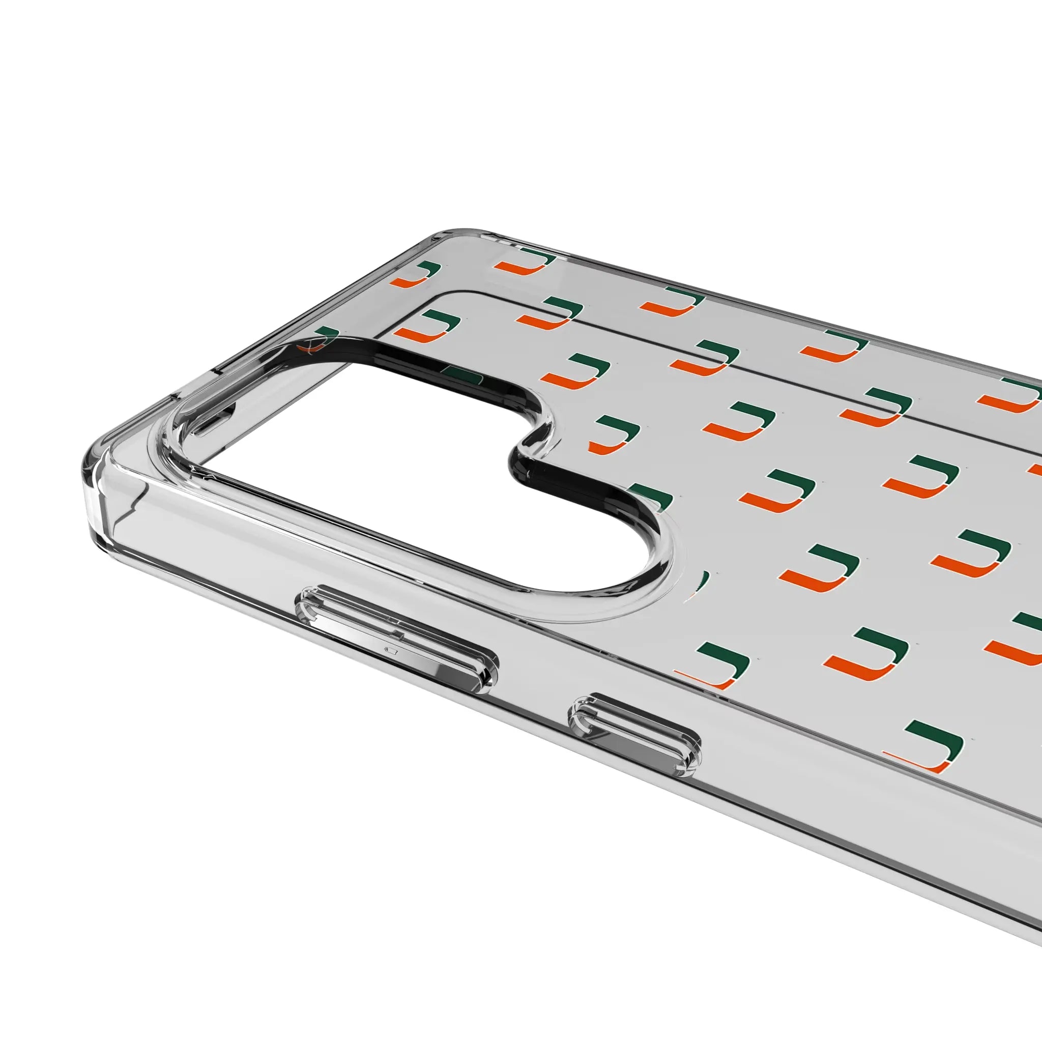 University of Miami Hurricanes Fashion Pattern Clear Phone Case for Samsung Galaxy