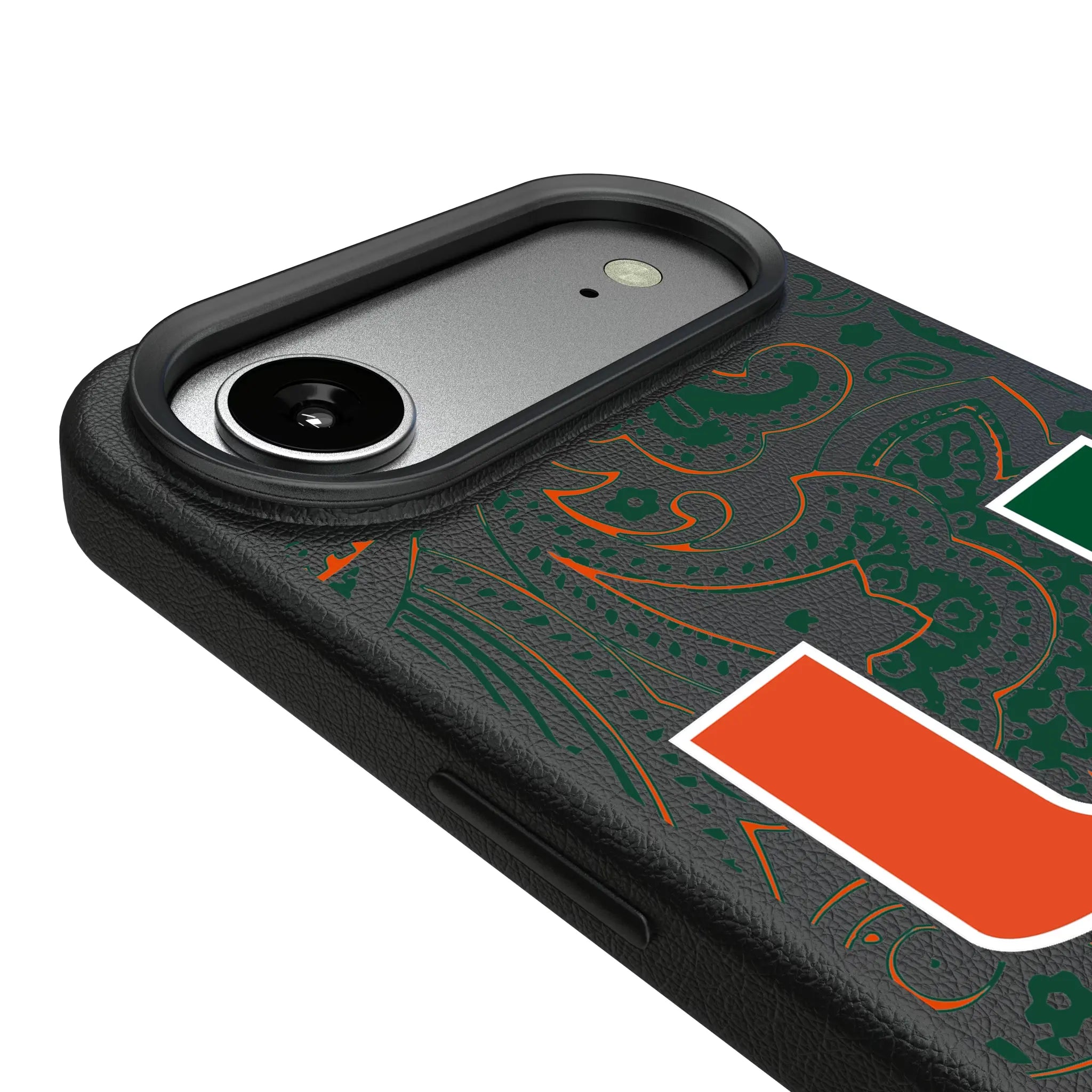 University of Miami Hurricanes Paisley MagSafe Compatible Phone Case for Apple iPhone