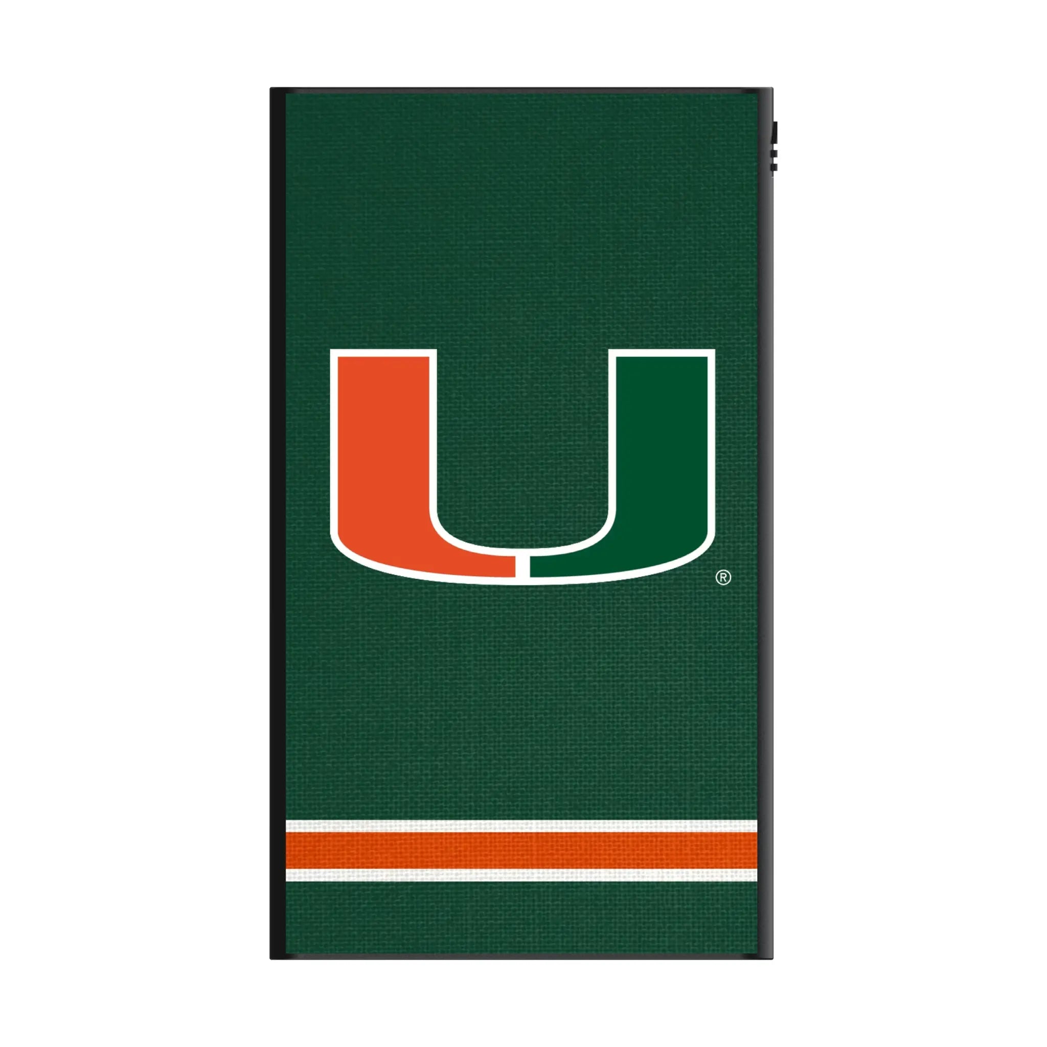 University of Miami Hurricanes Stripe 5000mAh Flat Powerbank