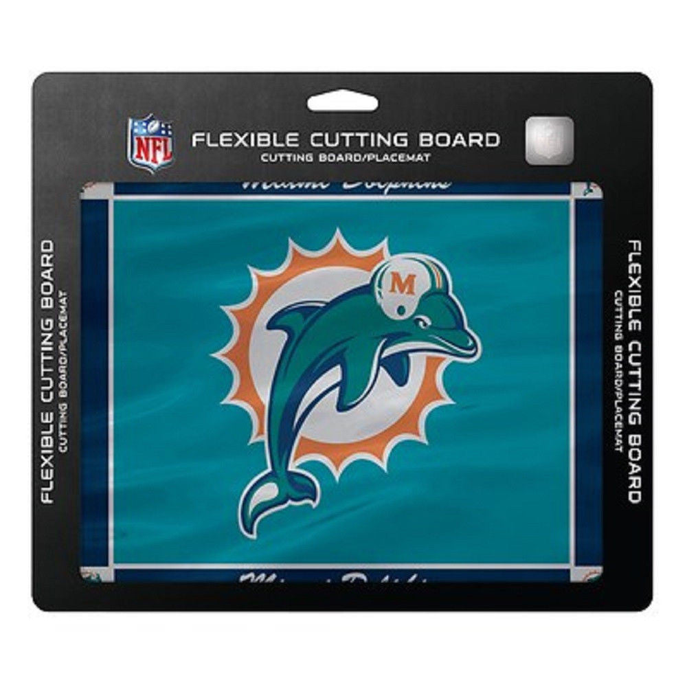 Miami Dolphins Flexible Cutting Board - Old Logo - CanesWear at Miami FanWear Kitchenware Miami FanWear CanesWear at Miami FanWear