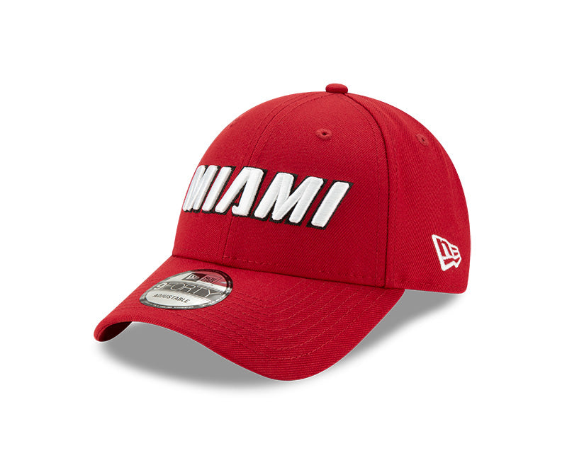 Miami Heat New Era Miami Script 9Forty Adjustable Hat