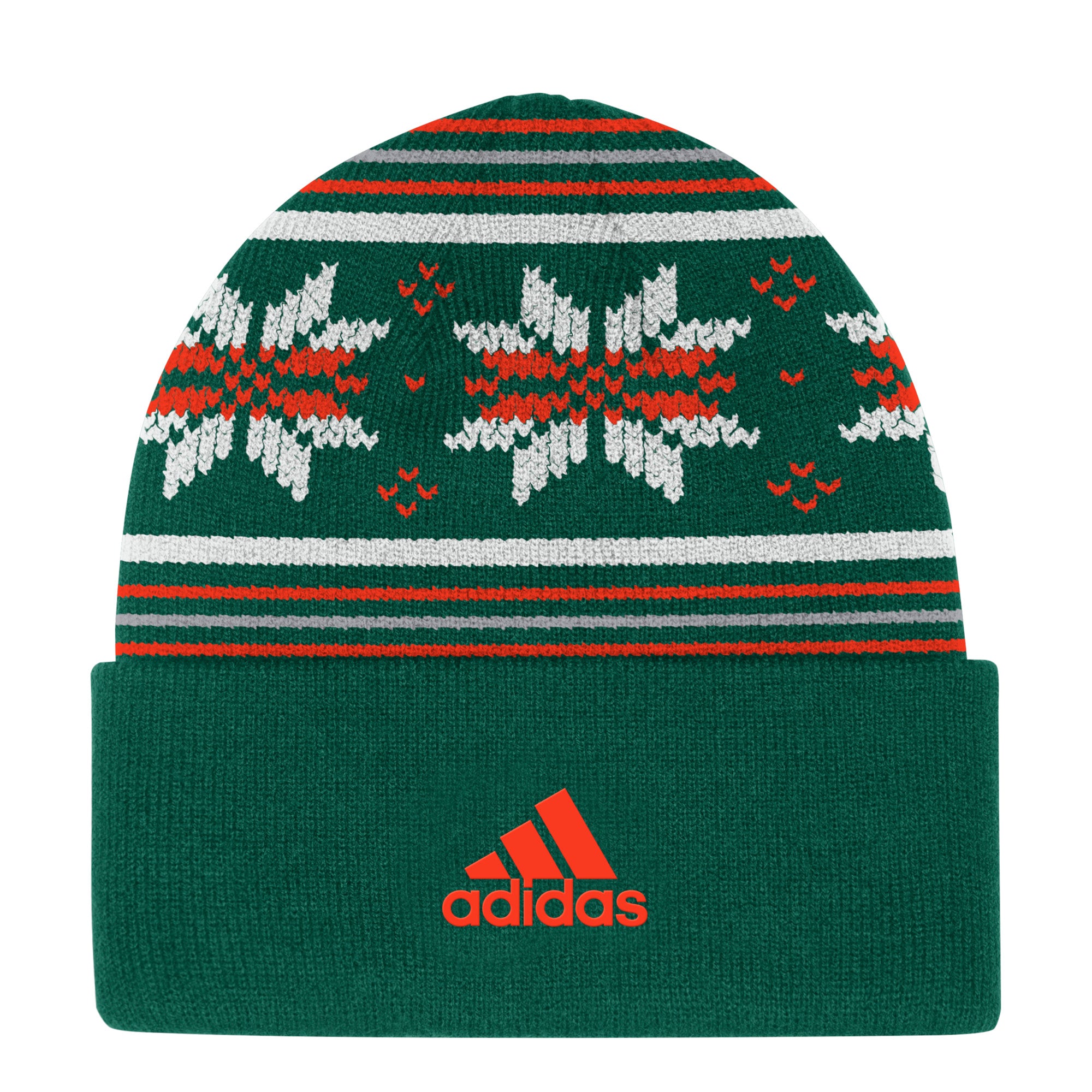 Miami Hurricanes adidas Head Logo Cuffed Beanie