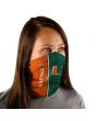 Miami Hurricanes UPF 30 Fan Wrap / Face Gaiter -Vertical Split