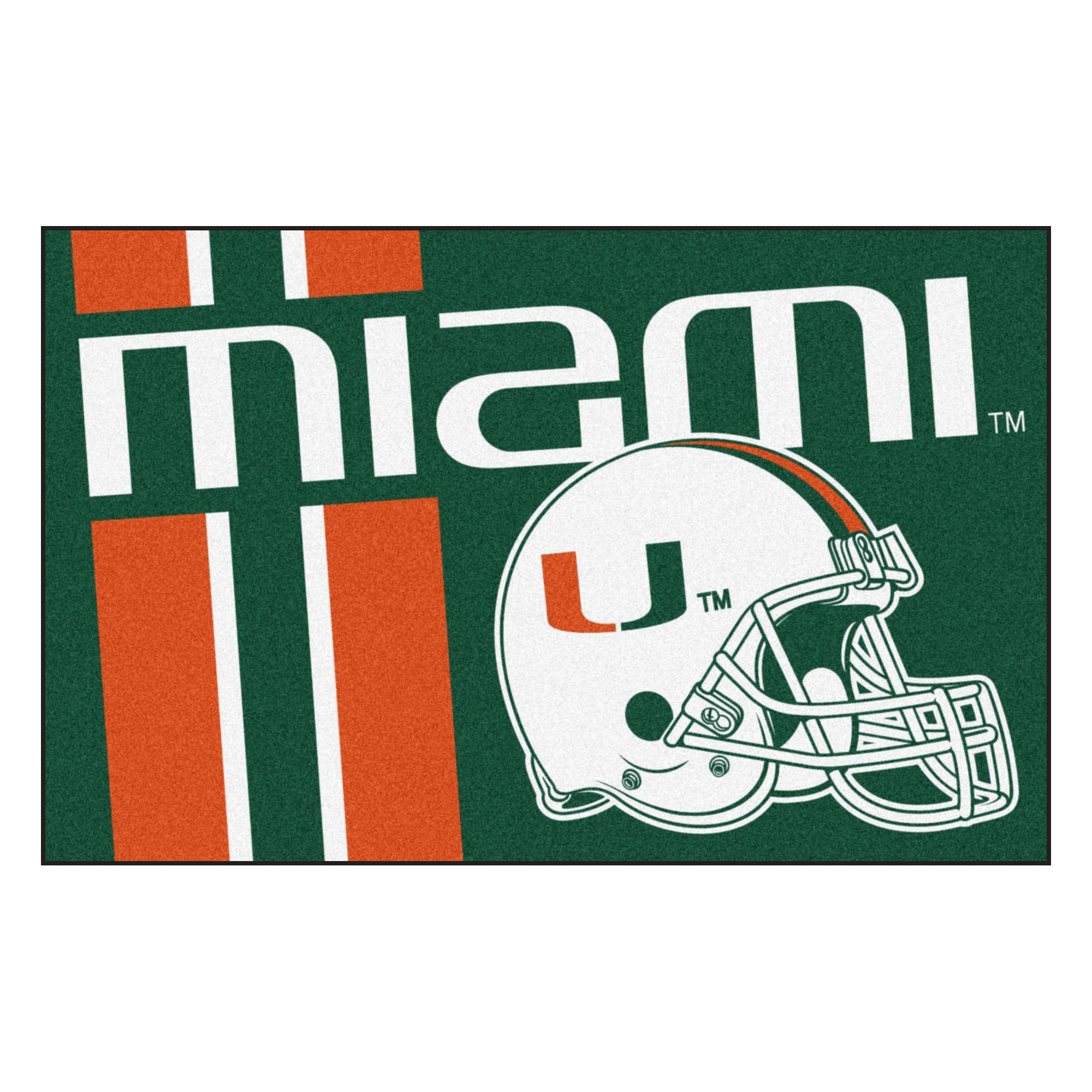 Miami Hurricanes Uniform Starter Mat 19"x30"