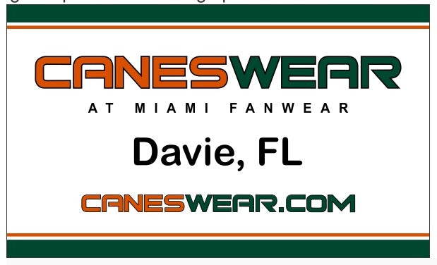 CanesWear 3' x 5' Silk Screened Flag - White