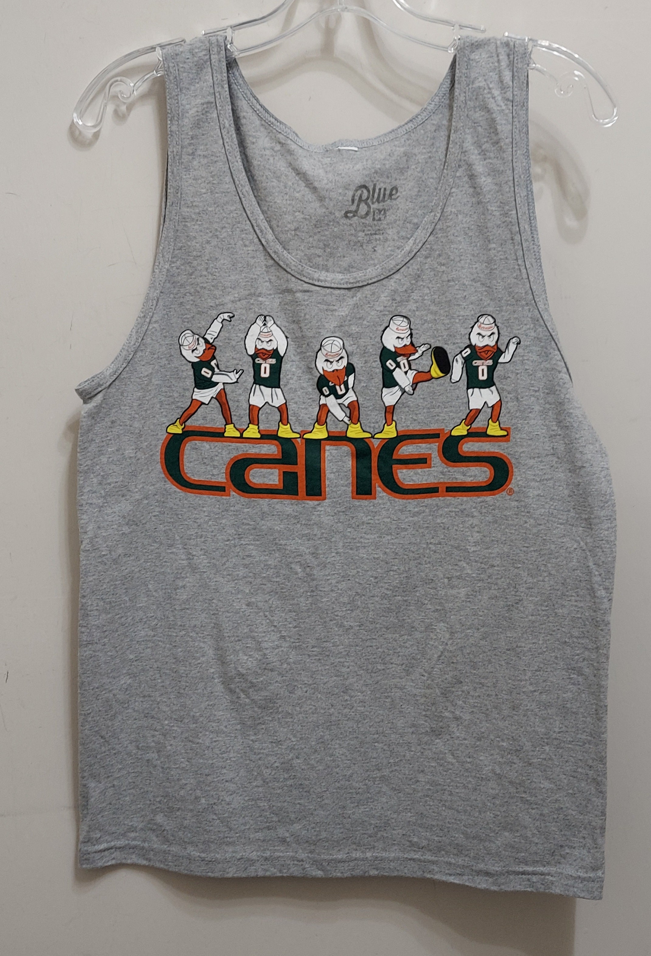Miami Hurricanes Sebastian CANES Men's Tank Top - Grey