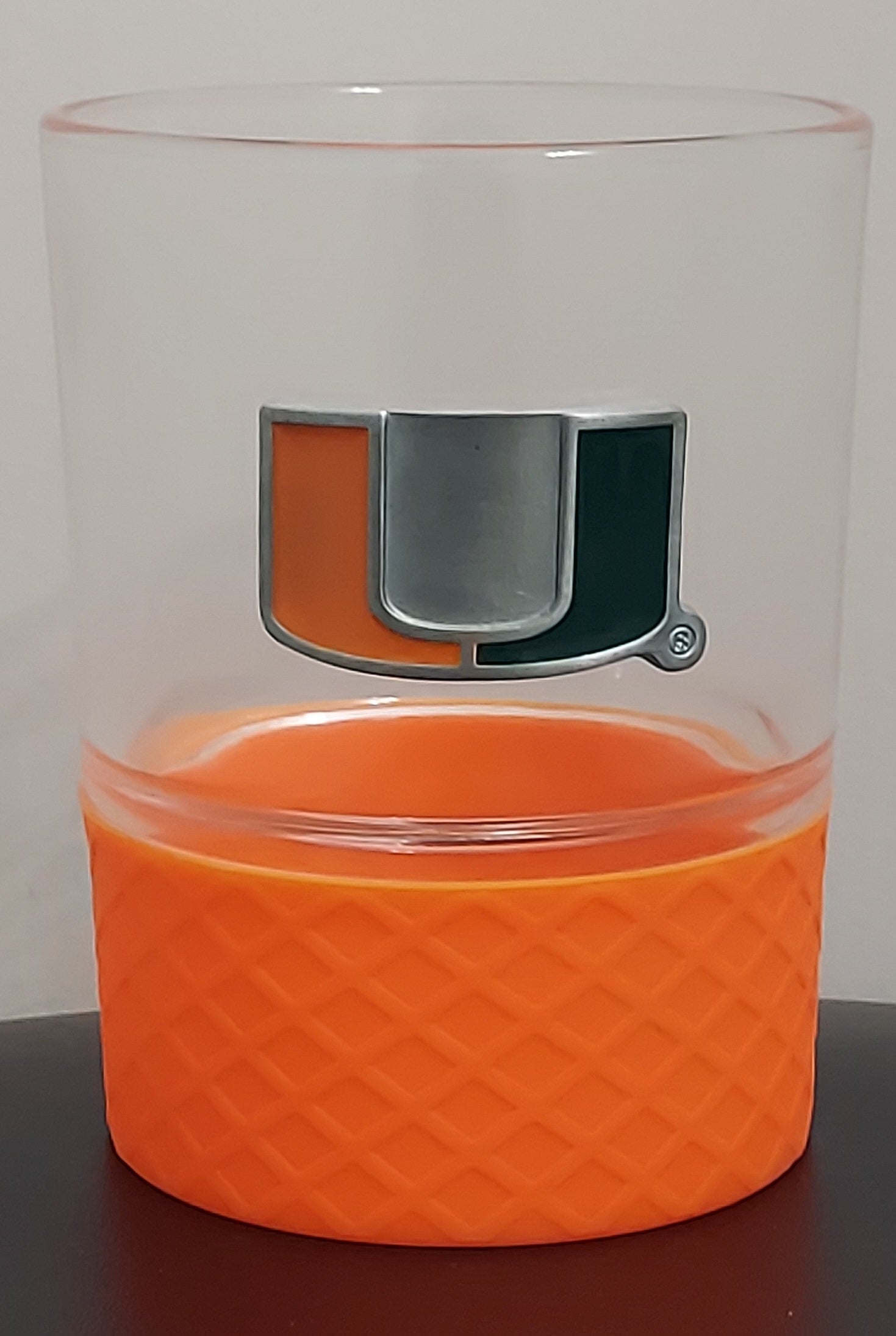 Miami Hurricanes 14 oz. Commissioner Rock Glass