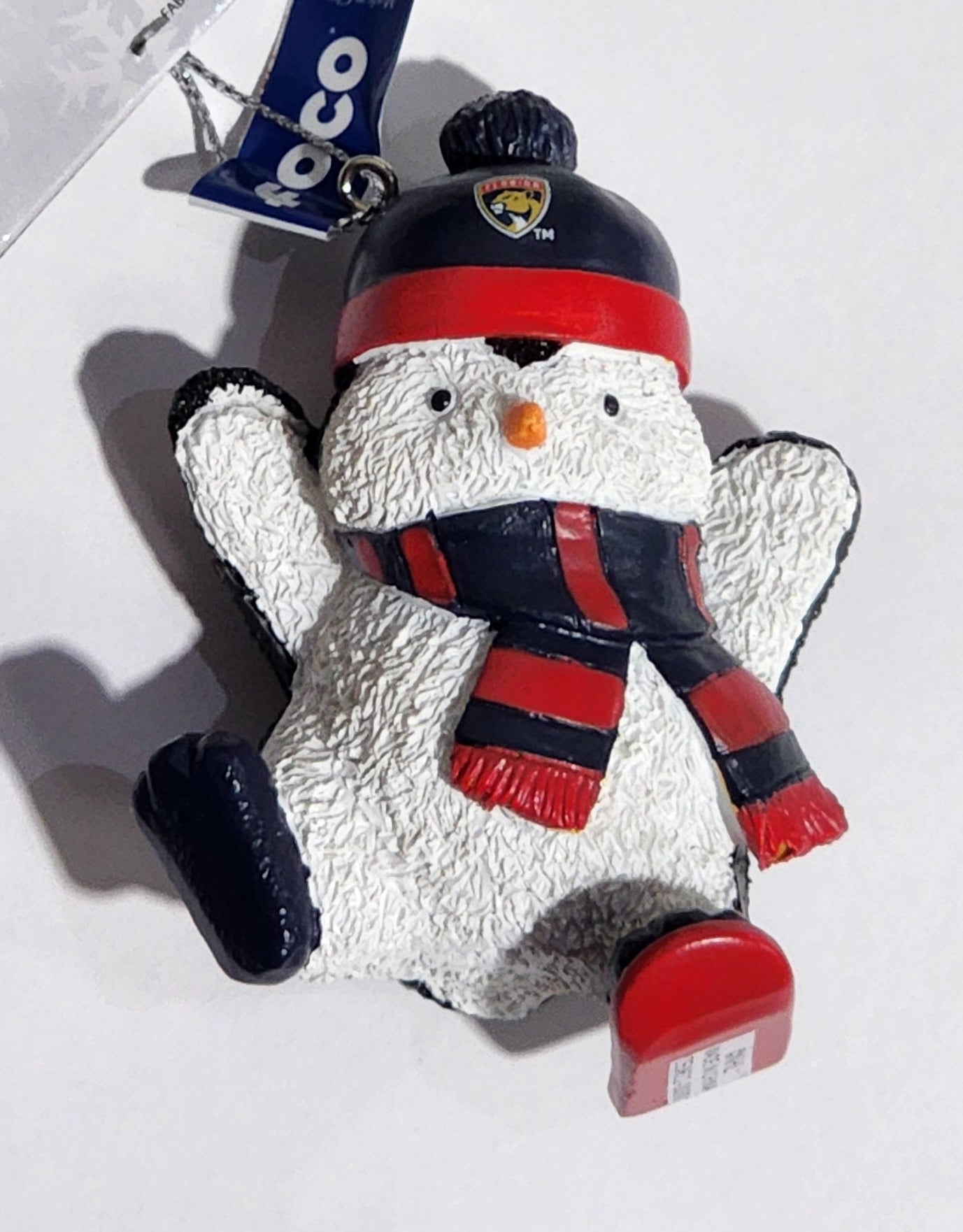 Florida Panthers Penguin Snowboarding Ornament