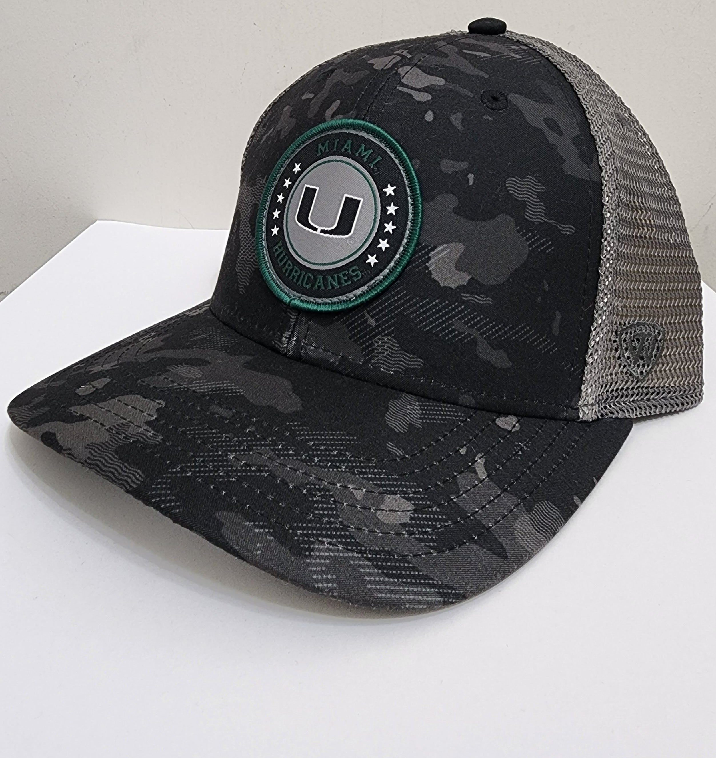 Miami Hurricanes TOW OHT Star Patch Camo Adjustable Snapback Hat