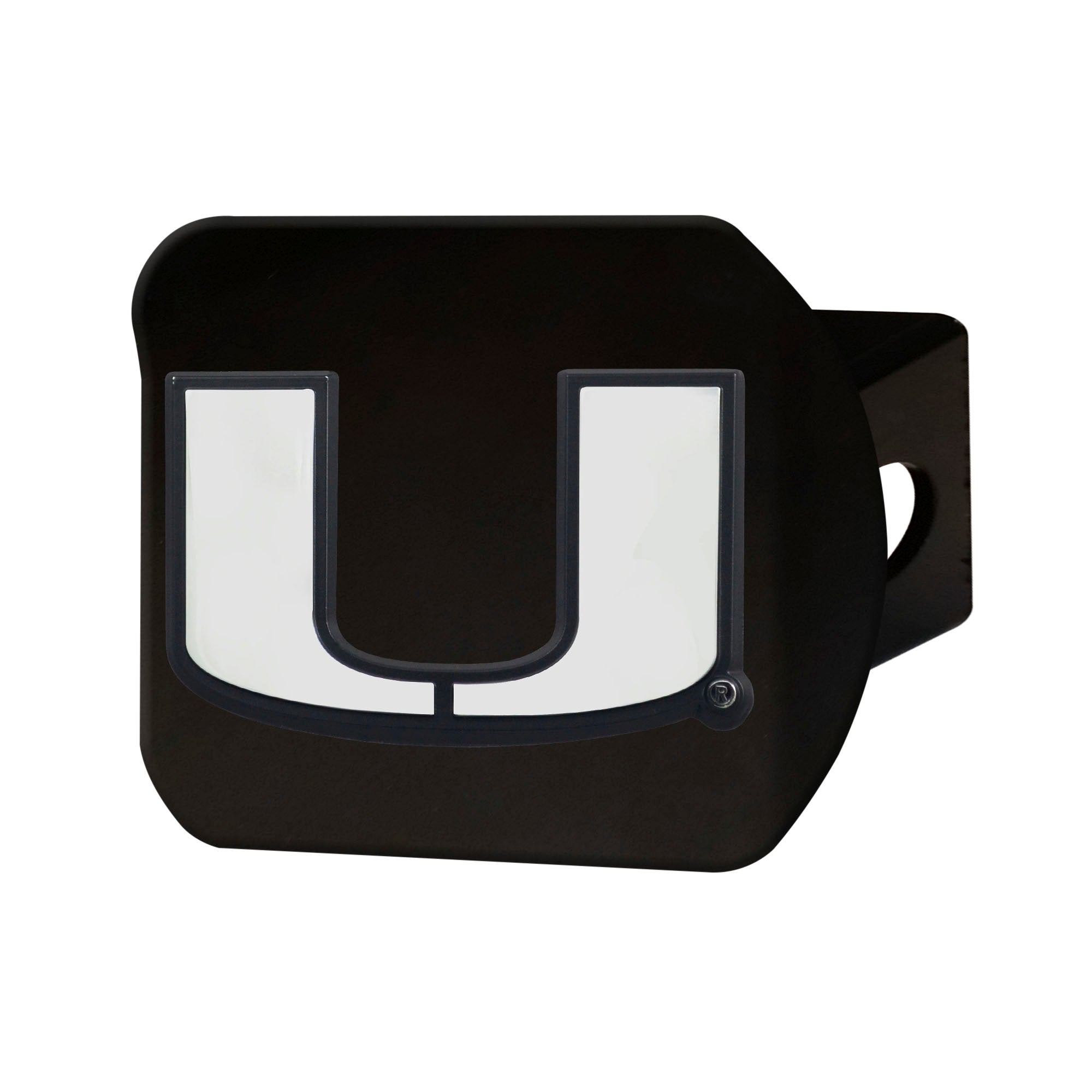 Miami Hurricanes Heavy Duty Chrome Hitch - Black