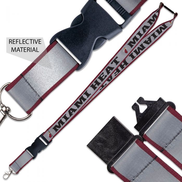 Miami Heat Reflective Keychain Lanyard