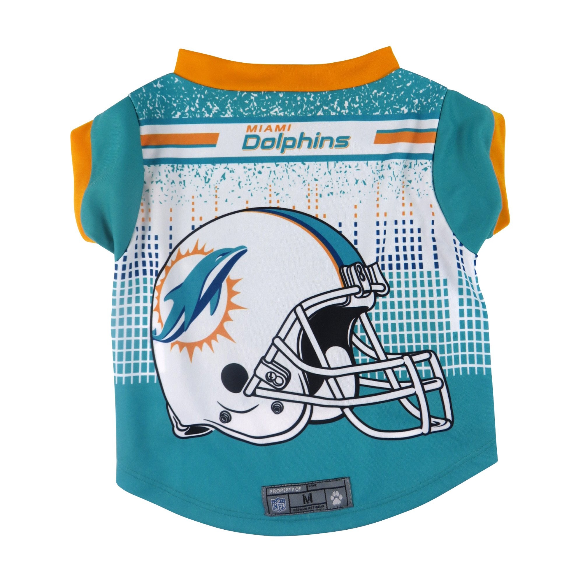 Miami Dolphins Pet Performance T-Shirt - Aqua