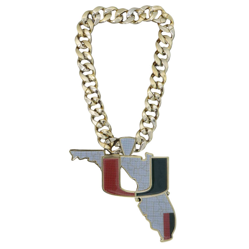 Miami Hurricanes Dyme Lyfe Plastic 4.0 Turnover Chain