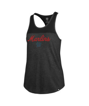 Miami Marlins Women's Jet Black All City Tank Top - Black