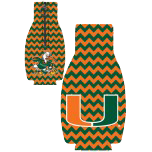 Miami Hurricanes Zipper Coozie - Chevron - CanesWear at Miami FanWear Tailgate Gear JayMac Sports CanesWear at Miami FanWear