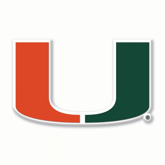 Miami Hurricanes Flexible Logo Decal - 3 Inch