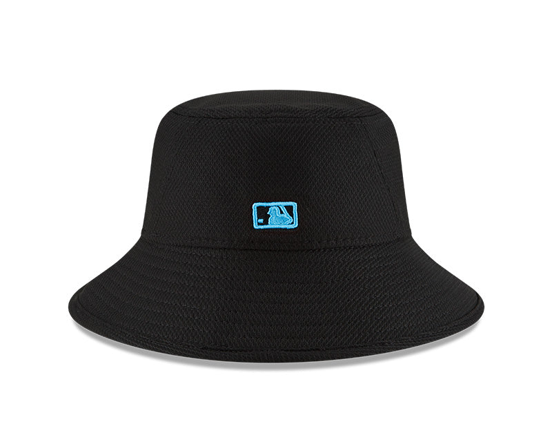 Miami Marlins New Era Batting Practice Bucket Hat - Black