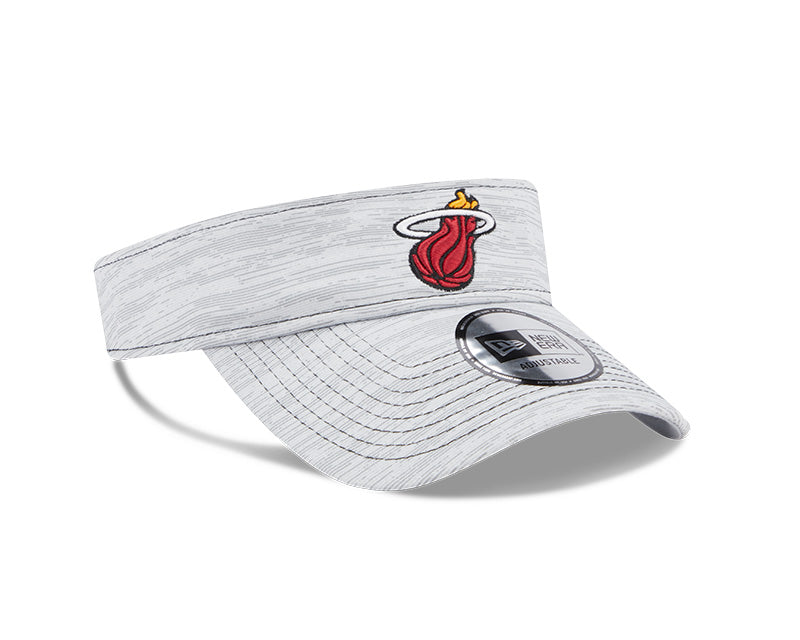 Miami Heat New Era Distinct Adjustable Visor - Grey