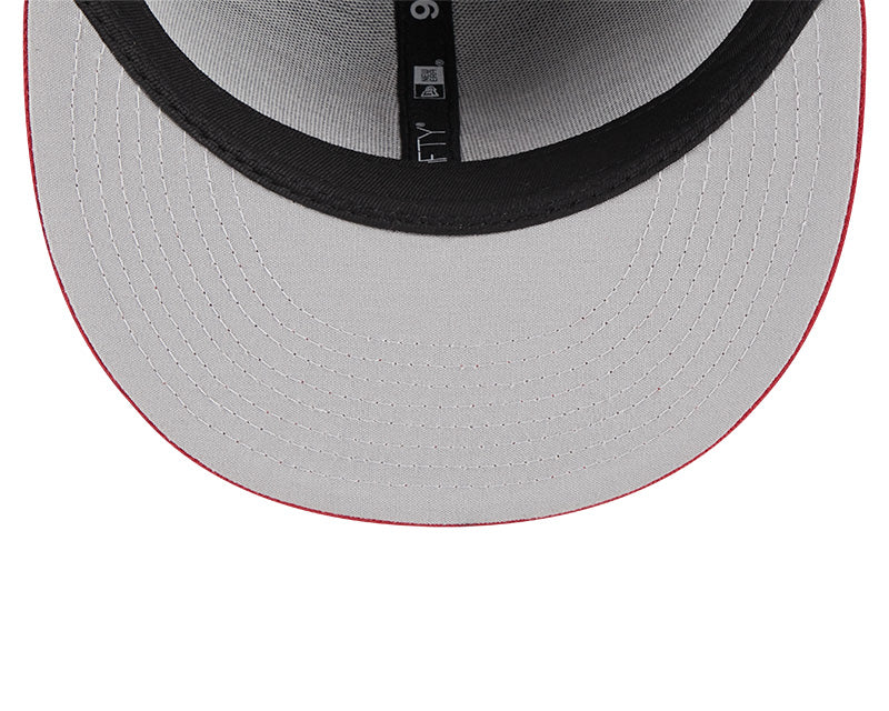 Miami Heat New Era 9Fifty Pinstripe Snapback Hat - Black