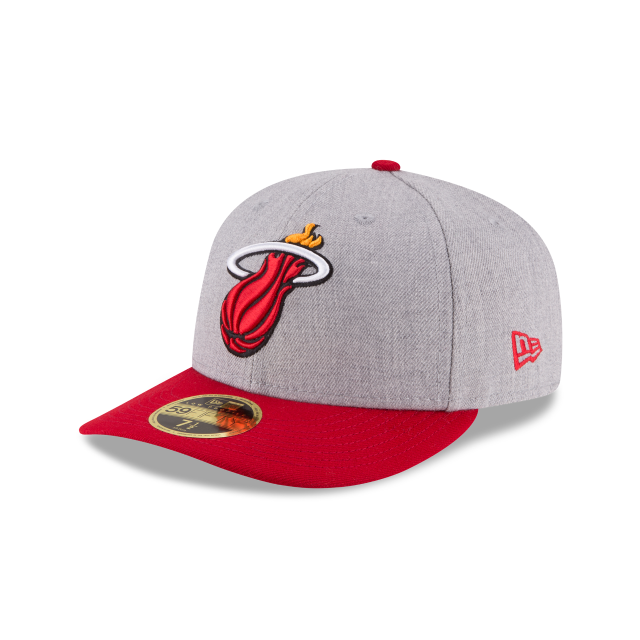 Miami Heat New Era Heathered 59FIfty Fitted Hat