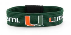 Miami Hurricanes Elastic Stretch Wristband Bracelet - Green