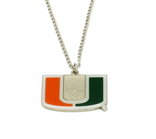 Miami Hurricanes Logo Pendant Necklace - CanesWear at Miami FanWear Jewelry Aminco CanesWear at Miami FanWear