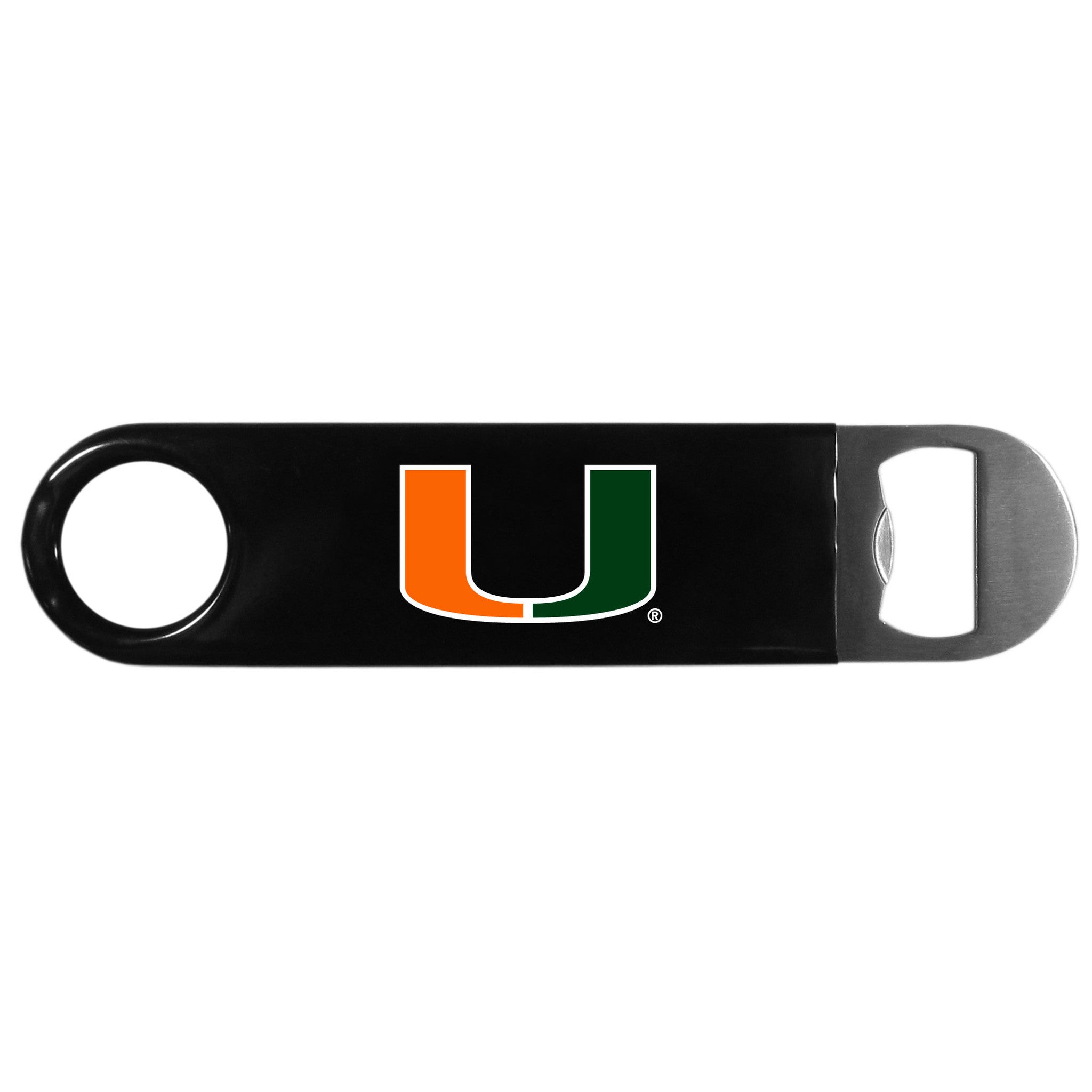 Miami Hurricanes Bottle  Opener - black - CanesWear at Miami FanWear Tailgate Gear Siskiyou CanesWear at Miami FanWear