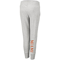 Miami Hurricanes colosseum WOMEN'S AREZZO CAPRI PANTS - Heather Grey