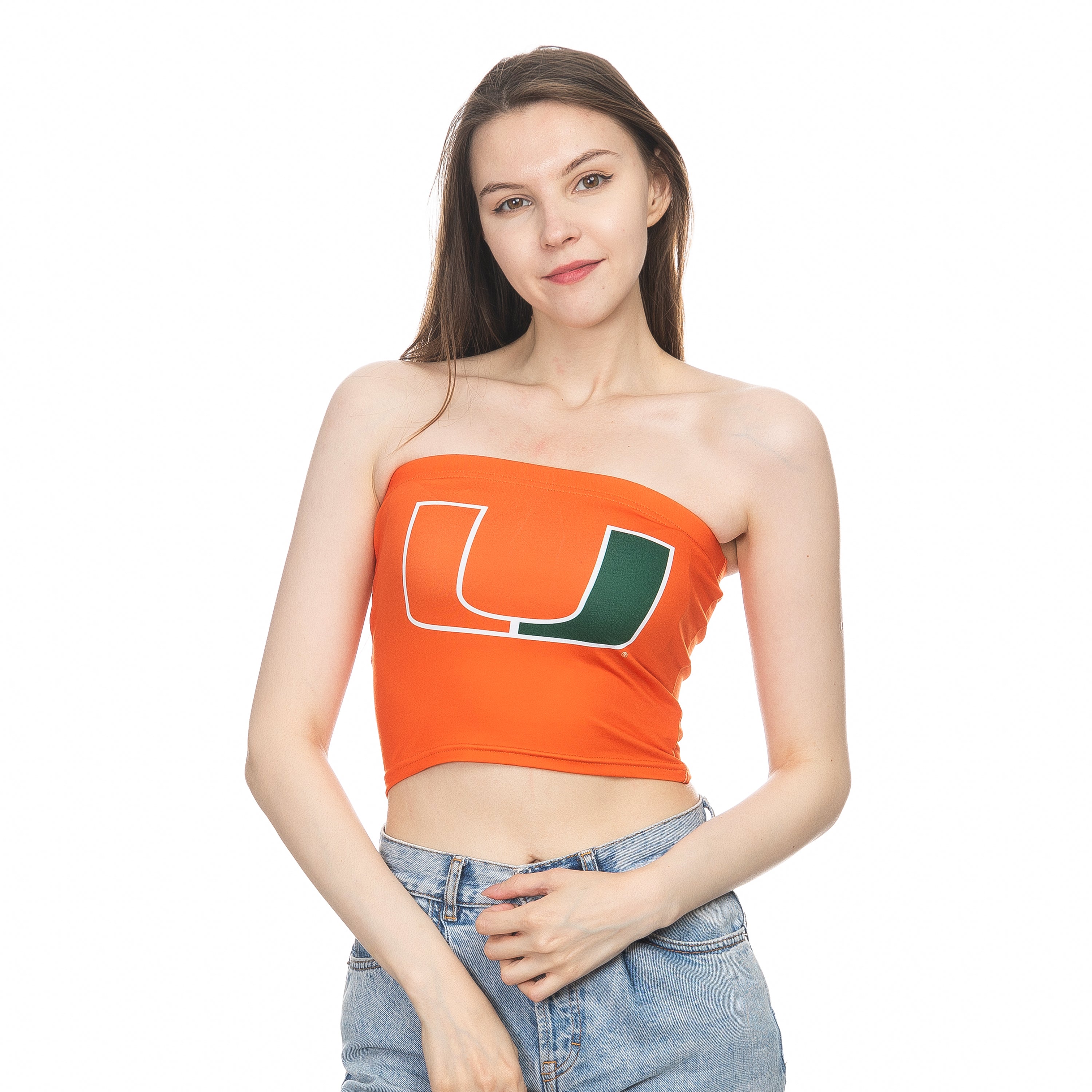 Miami Hurricanes ZooZatz U Tube Top - Orange