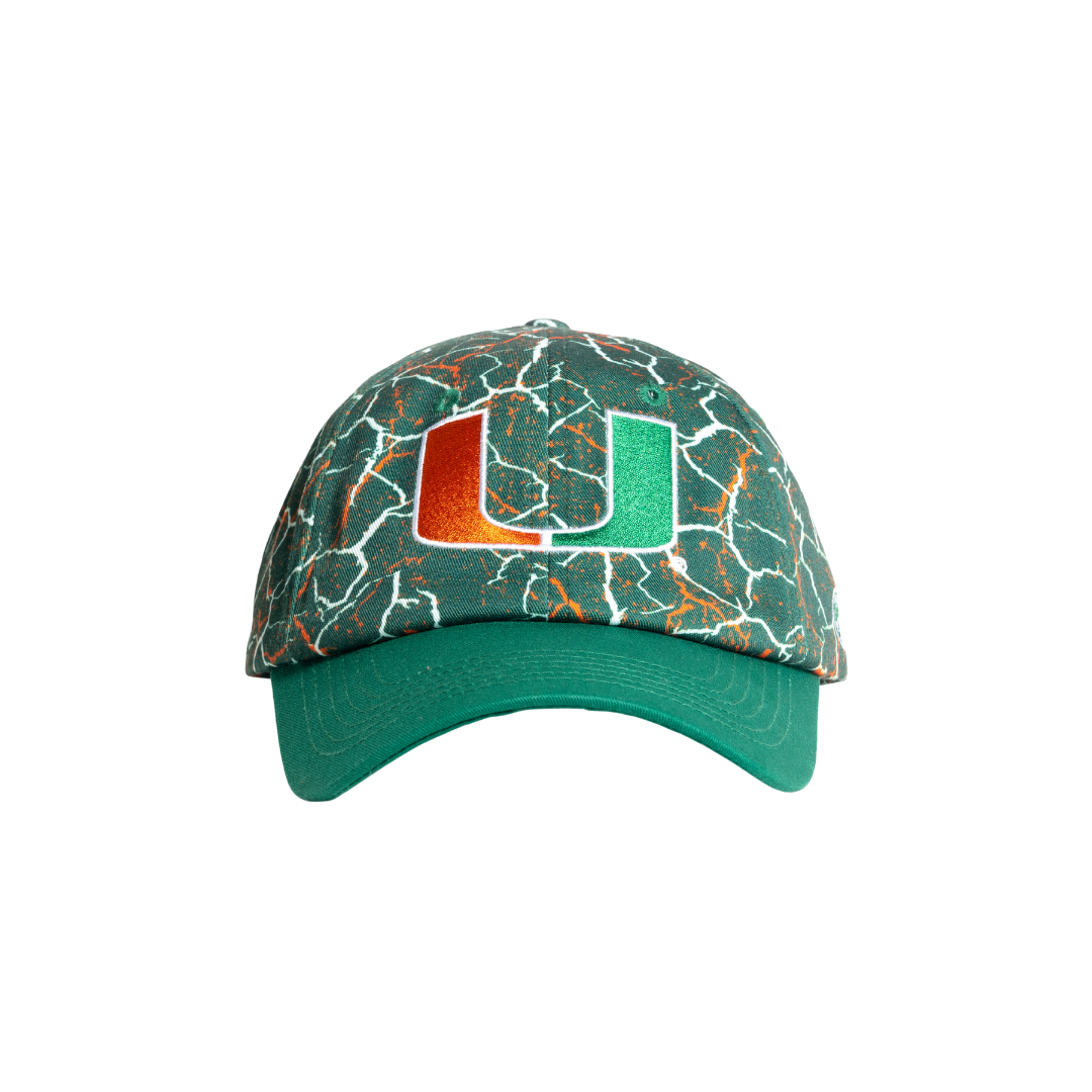 Miami Hurricanes Dyme Lyfe Storm Dad Hat - Green