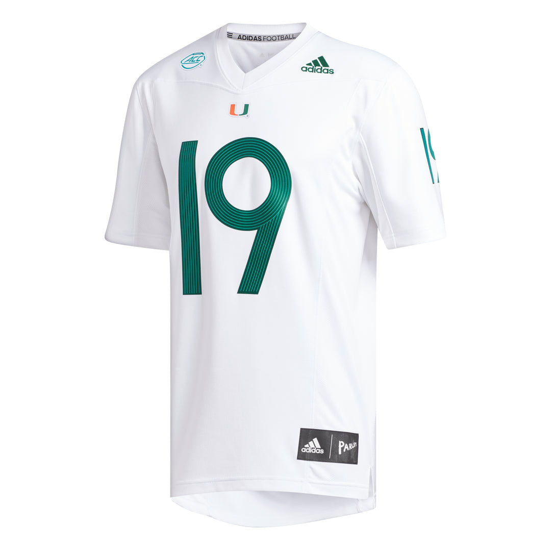 Miami Hurricanes Premier Parley Football Jersey White