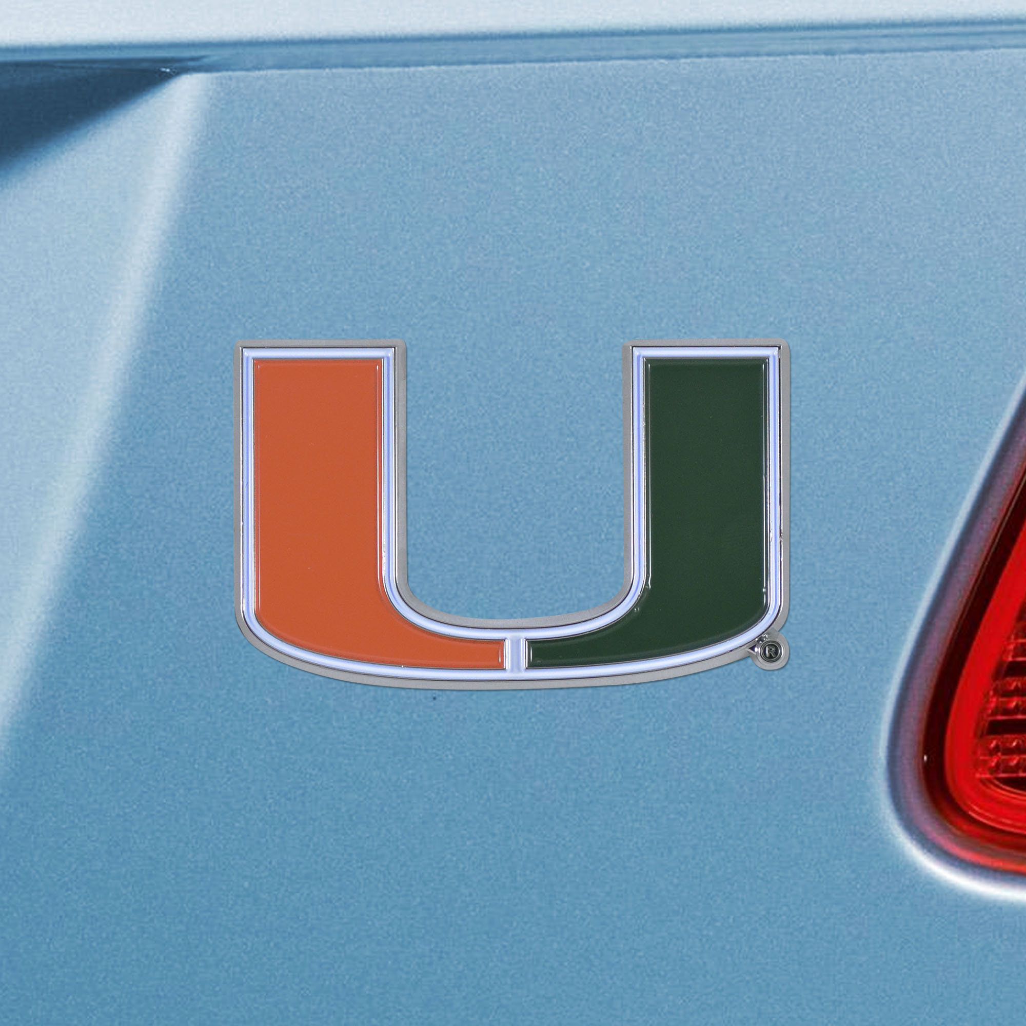 Miami Hurricanes Heavy Duty Metal 3-D Color Emblem