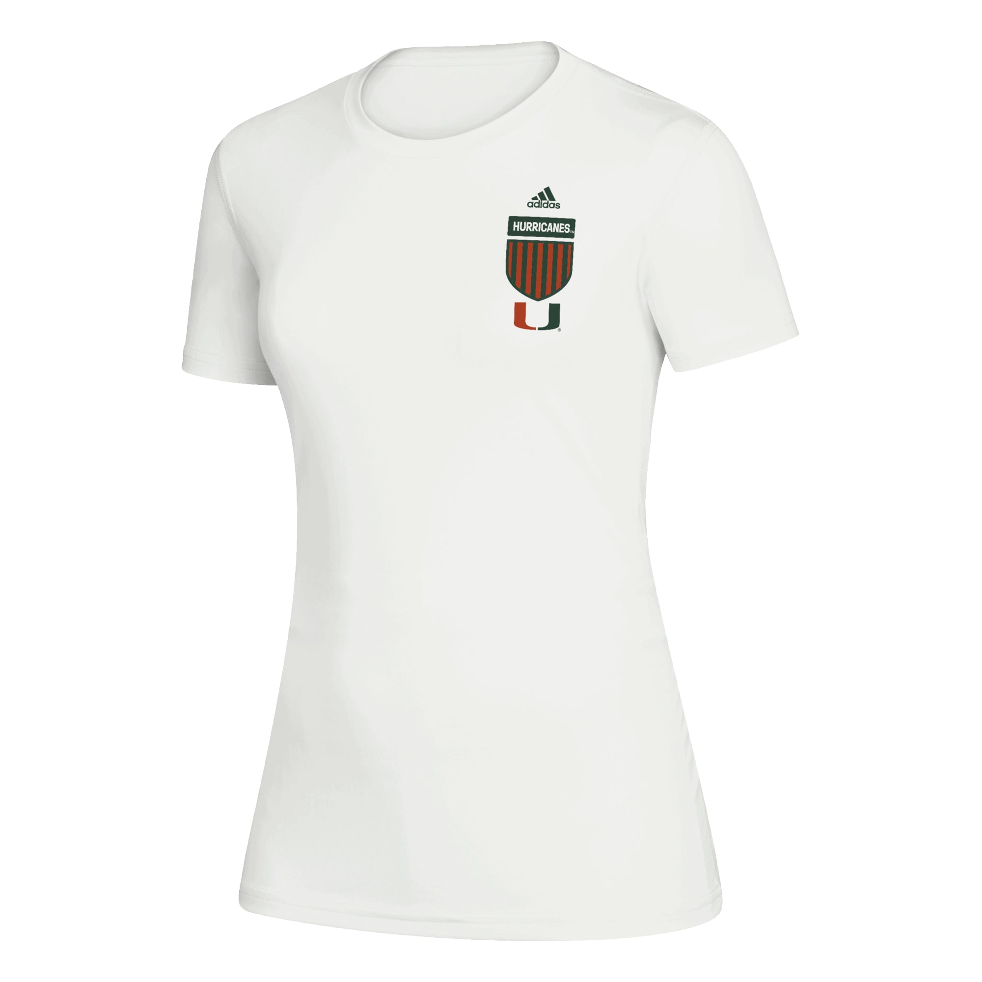 Miami Hurricanes adidas Women's Shield Creator - White